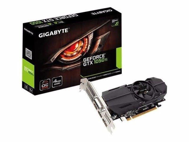 Gigabyte OC Low Profile GeForce GTX 1050 Ti 4GB GDDR5 Black image