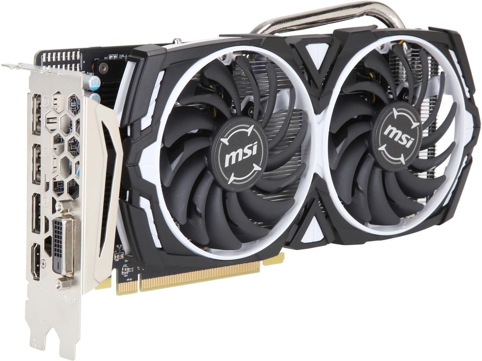 MSI ARMOR OCV1 Radeon RX 570 4GB GDDR5 Black / White image