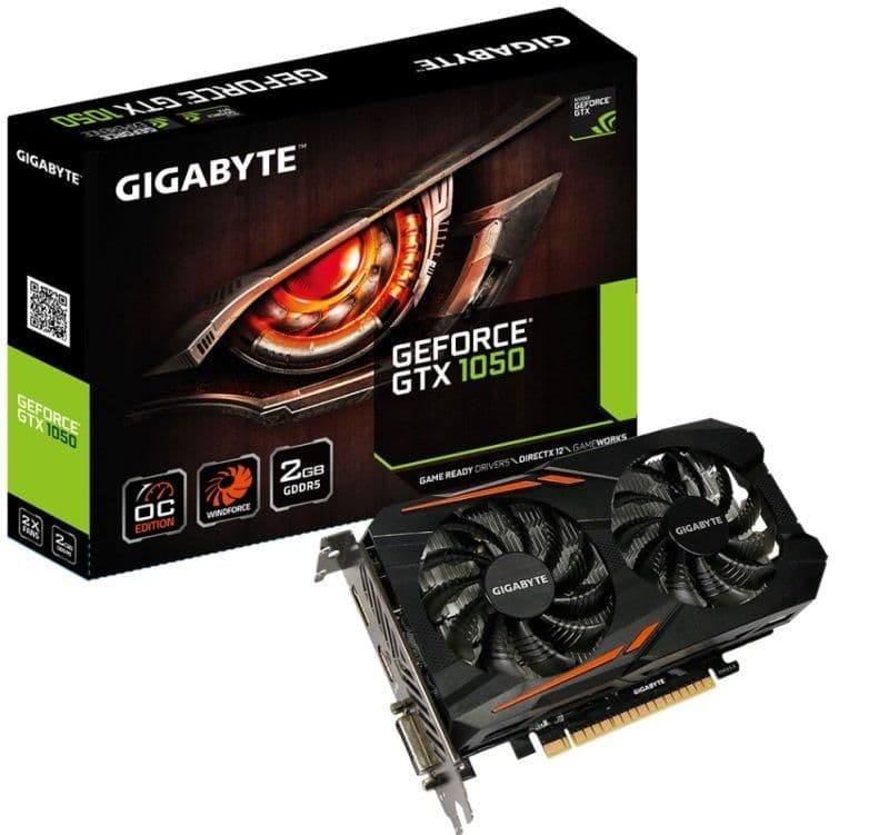 Gigabyte OC GeForce GTX 1050 2GB GDDR5 Black / Orange image