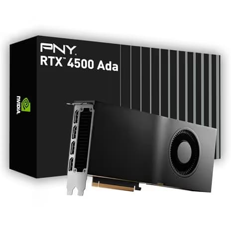 PNY VCNRTX4500ADA-PB RTX 4500 Ada Generation 24GB GDDR6 Black / Gold main image
