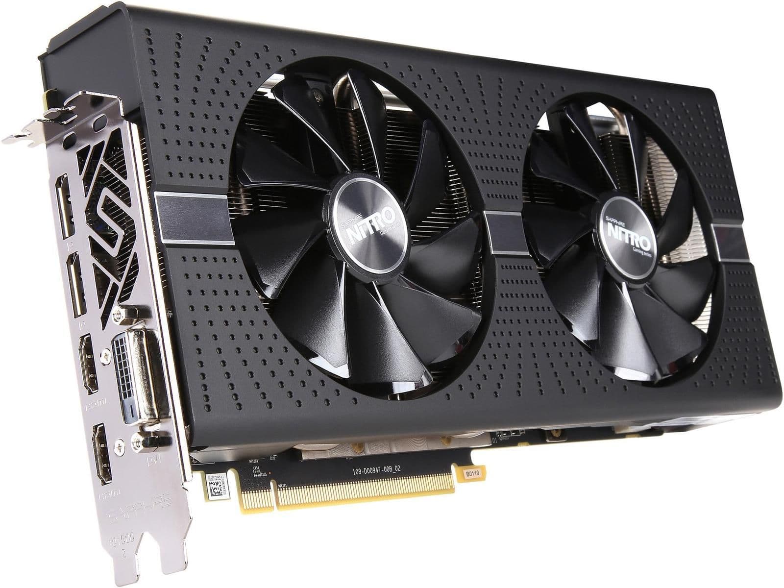 Sapphire Radeon RX 580 NITRO+ 4GB GDDR5 Black / Silver main image