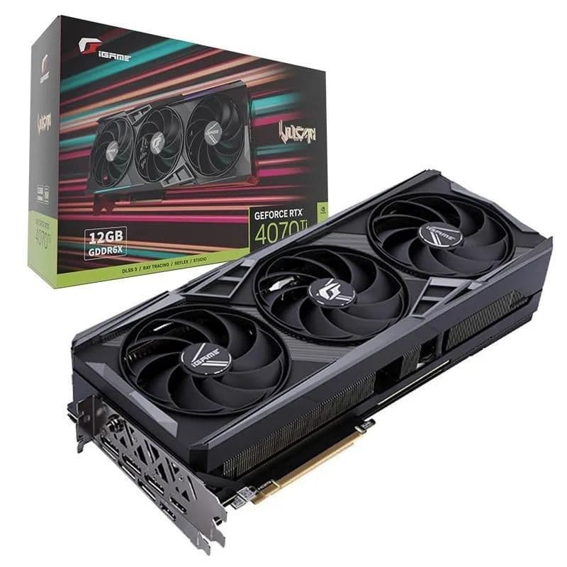 Colorful iGame Vulcan OC-V GeForce RTX 4070 Ti 12GB GDDR6X Black / Silver main image