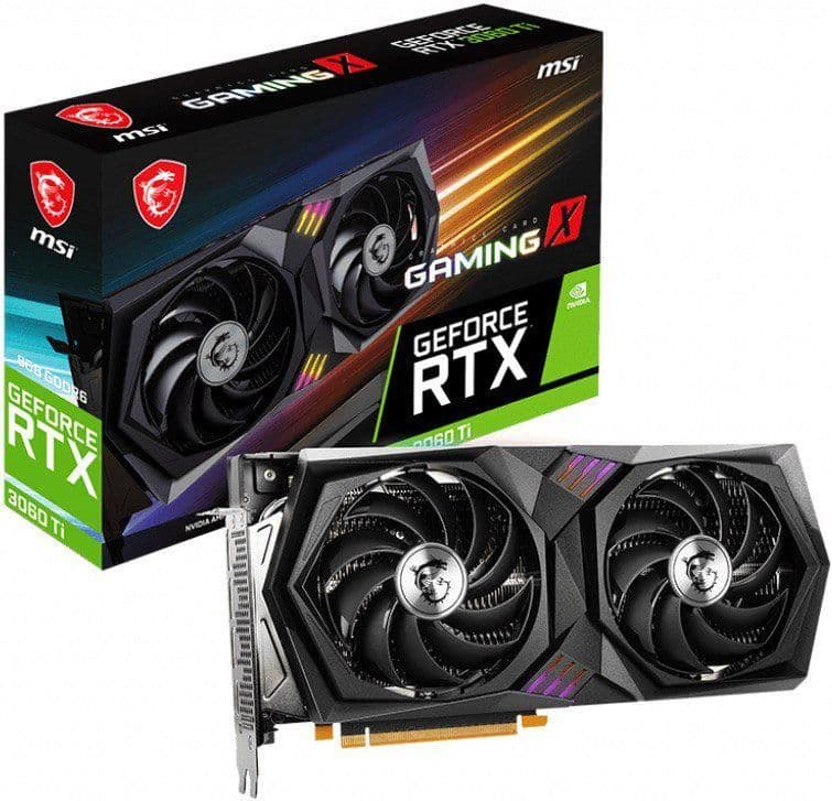 MSI GAMING X GeForce RTX 3060 Ti 8GB GDDR6 Black / Silver main image