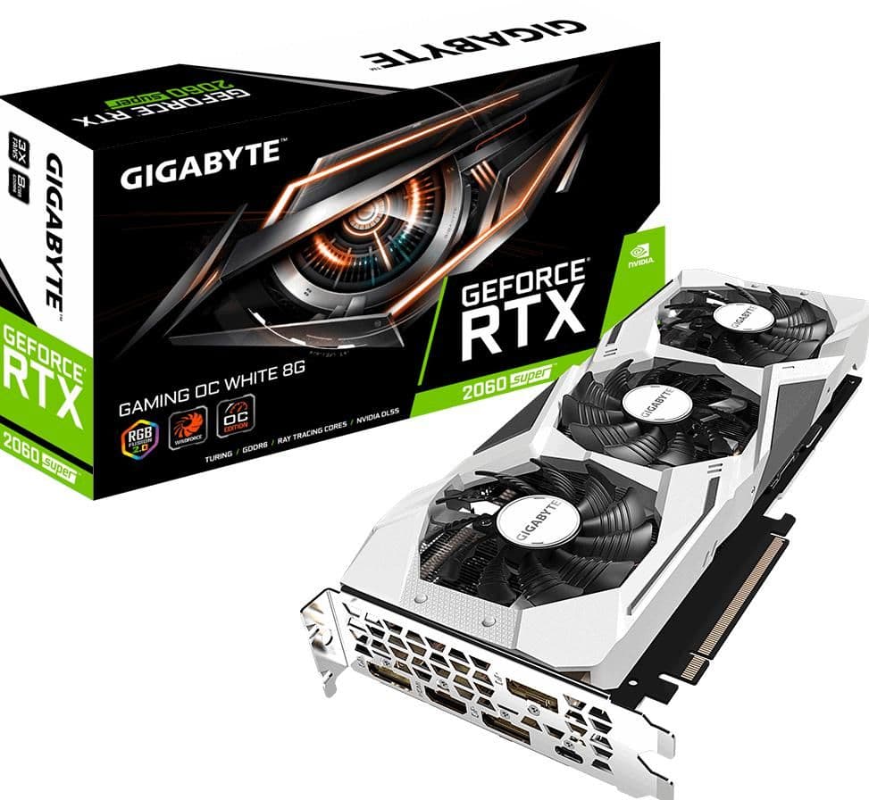 Gigabyte GeForce RTX 2060 SUPER GAMING OC WHITE 8GB GDDR6 White main image
