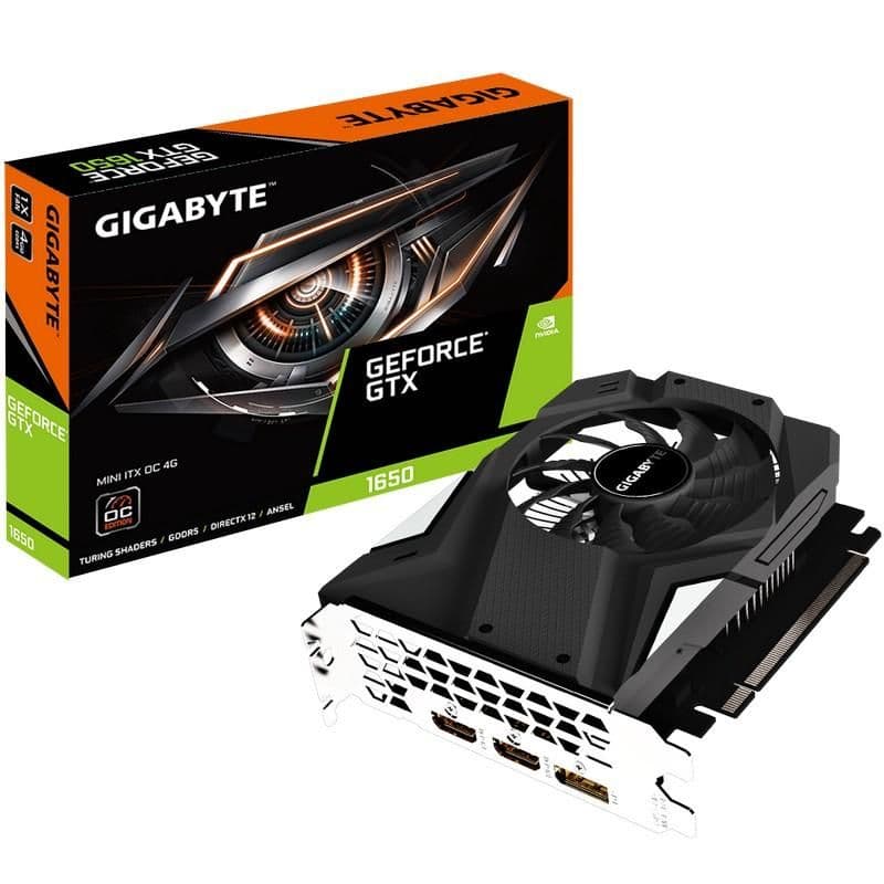 Gigabyte MINI ITX OC GeForce GTX 1650 G5 4GB GDDR5 Black / Silver main image