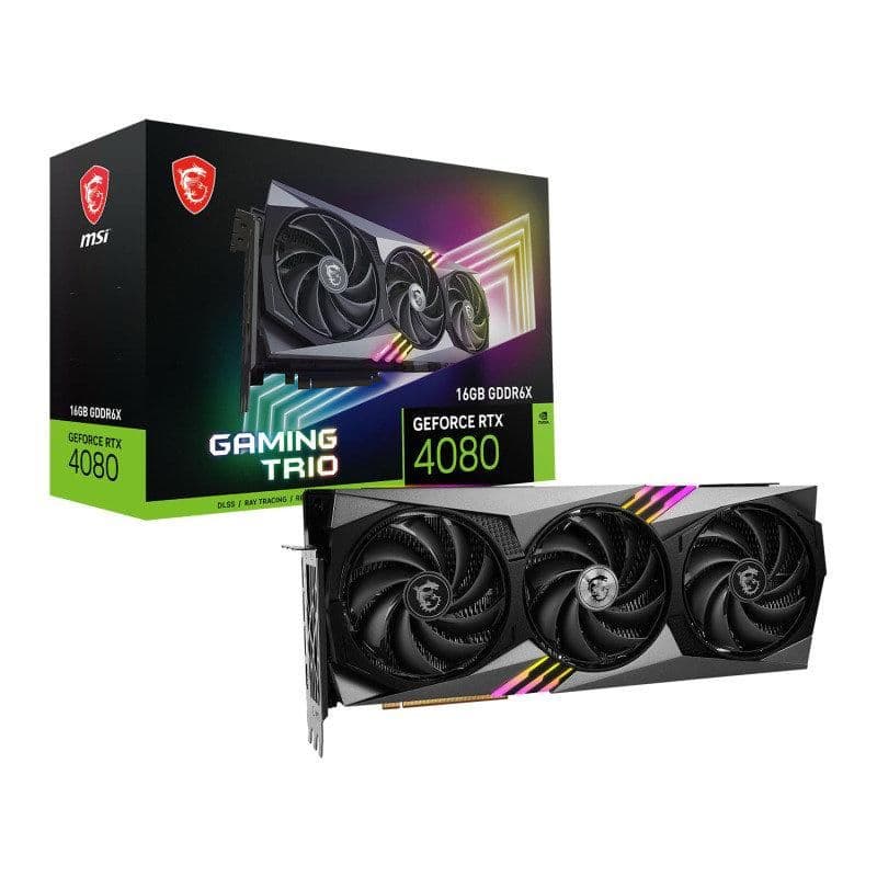 MSI GAMING TRIO GeForce RTX 4080 16GB GDDR6X Black image