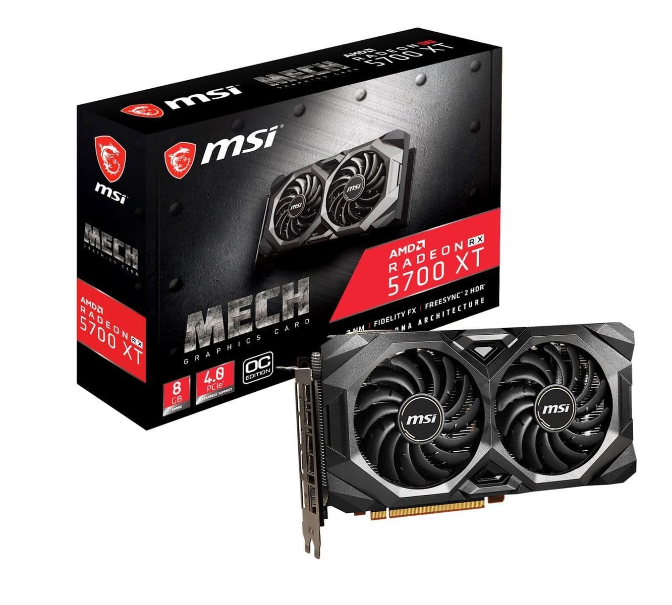 MSI MECH OC Radeon RX 5700 XT 8GB GDDR6 Black main image