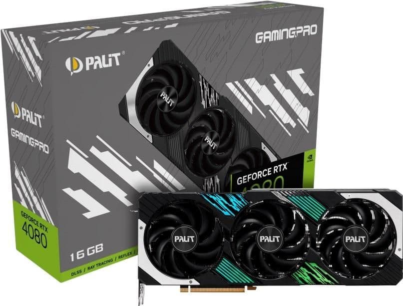 Palit GamingPro GeForce RTX 4080 16GB GDDR6X Silver / Black image