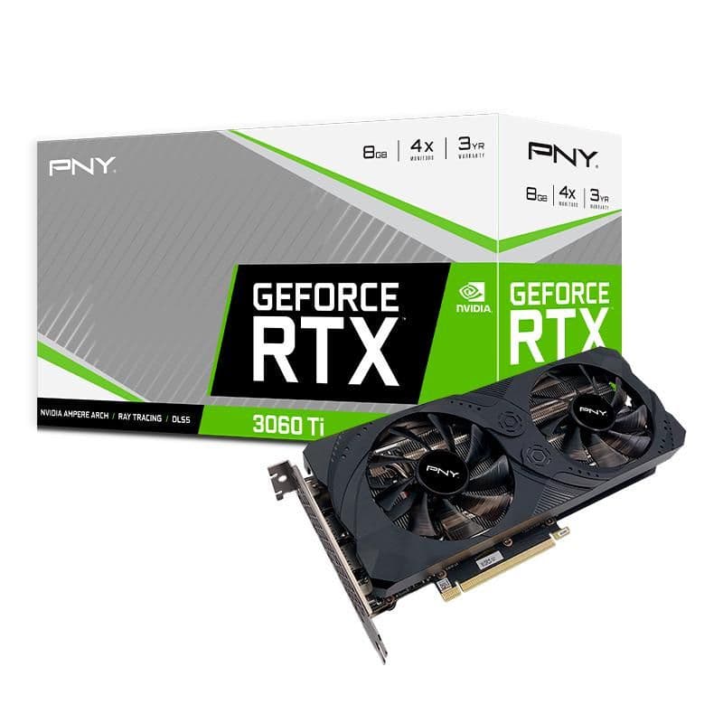 PNY UPRISING GeForce RTX 3060 Ti 8GB GDDR6 Black image