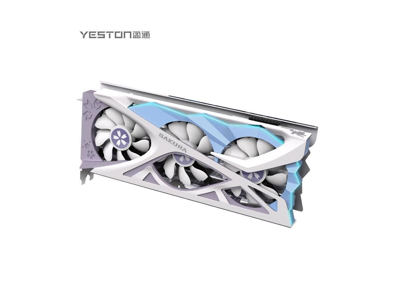 Yeston Sakura GeForce RTX 3080 10GB GDDR6X Purple / Blue main image