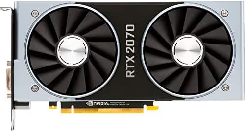 NVIDIA GeForce RTX 2070 Founders Edition 8GB GDDR6 Silver / Black image