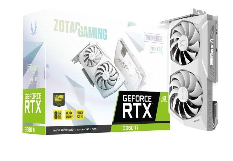 Zotac GAMING Twin Edge GeForce RTX 3060 Ti 8GB GDDR6X White image