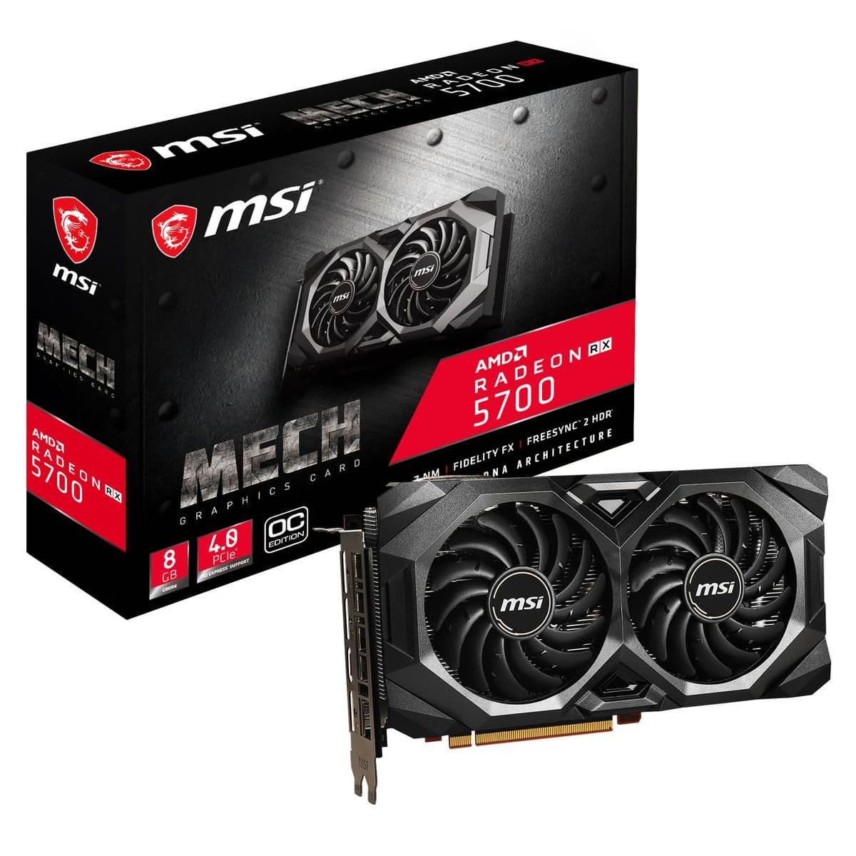 MSI MECH OC Black Radeon RX 5700 8GB GDDR6 main image