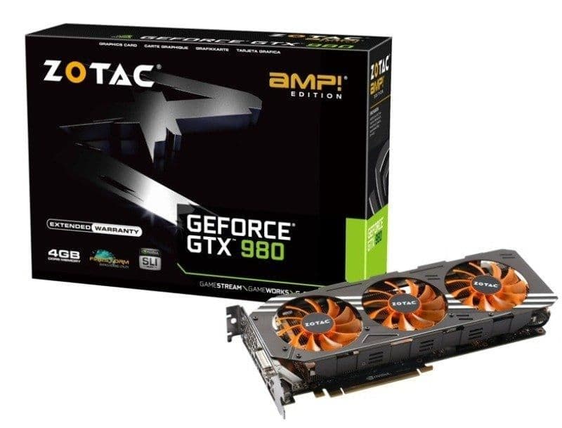 Zotac AMP GeForce GTX 980 4GB GDDR5 Black / Orange image