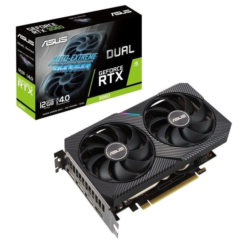 Asus DUAL V2 GeForce RTX 3060 12GB GDDR6 Black image