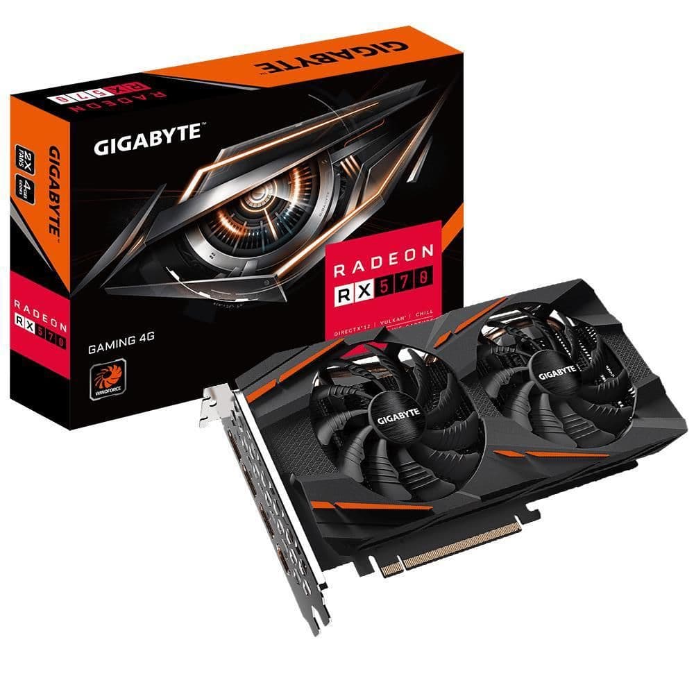 Gigabyte GAMING Radeon RX 570 4GB GDDR5 Black / Orange main image