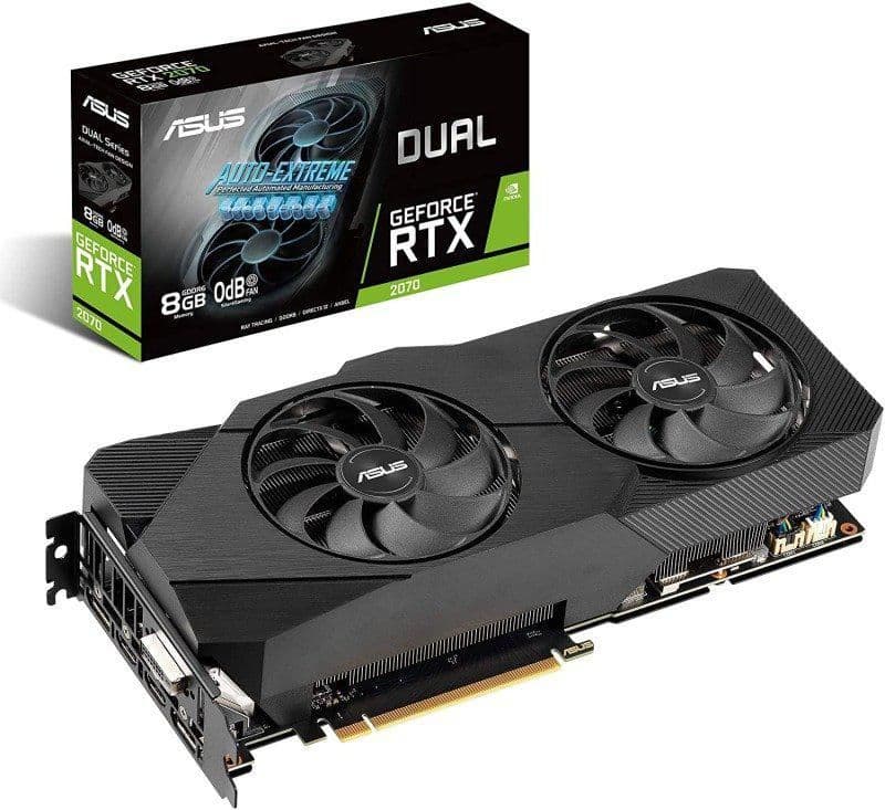 Asus DUAL EVO OC V2 GeForce RTX 2070 8GB GDDR6 Black main image