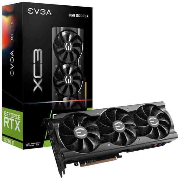EVGA XC3 GAMING GeForce RTX 3070 Ti 8GB GDDR6X Black image