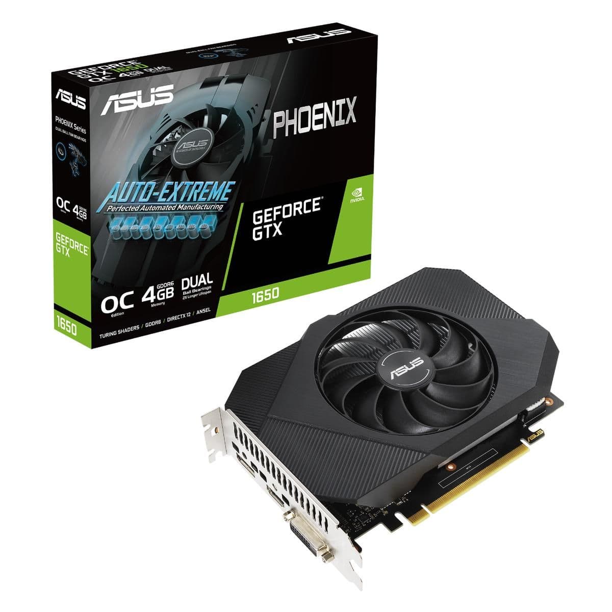 Asus Phoenix OC V2 GeForce GTX 1650 G6 4GB GDDR6 Black main image
