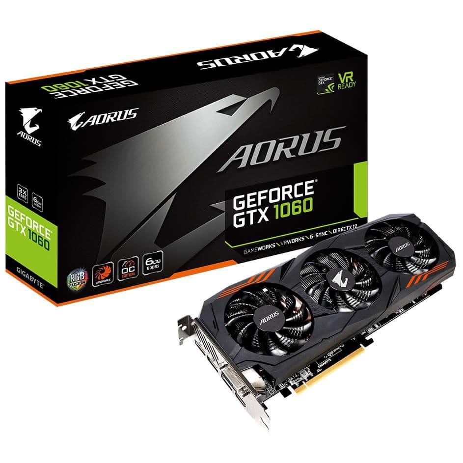 Gigabyte AORUS GeForce GTX 1060 6GB GDDR5 Black / Orange main image