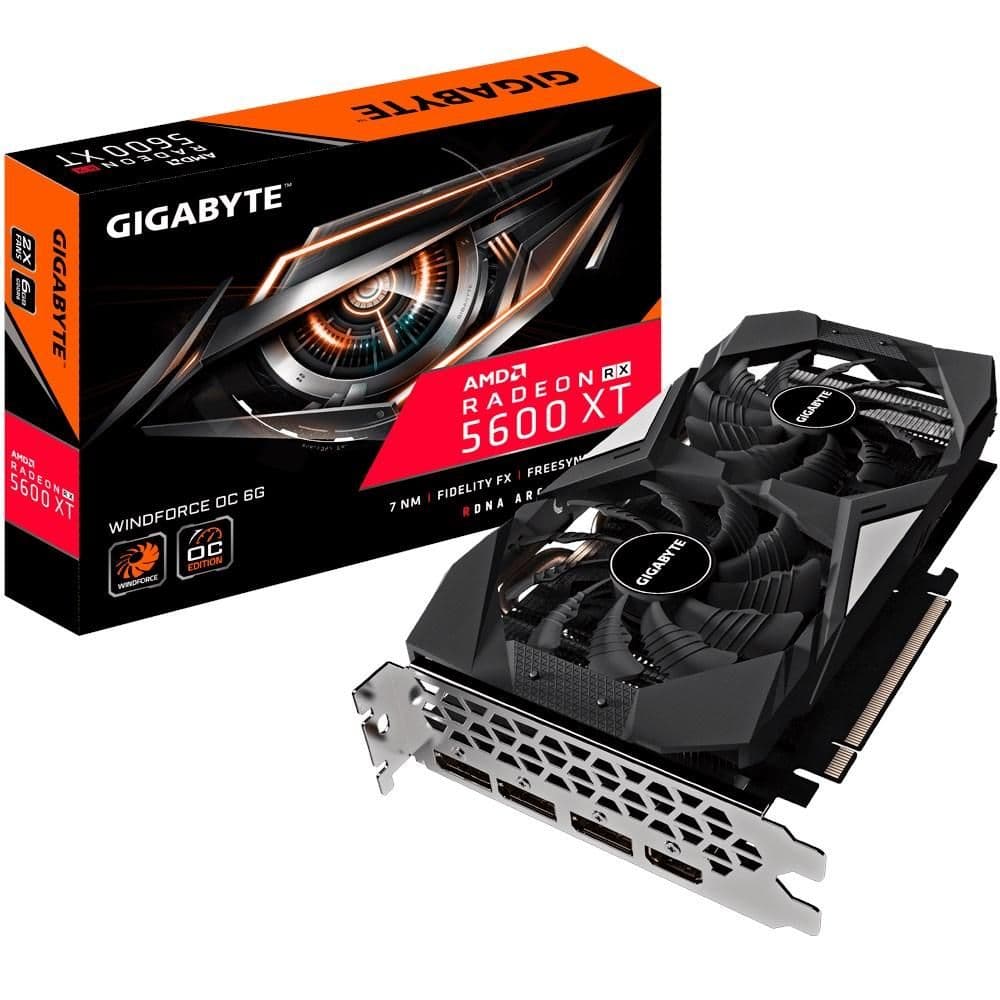 Gigabyte WINDFORCE OC Radeon RX 5600 XT 6GB GDDR6 Black / Silver main image