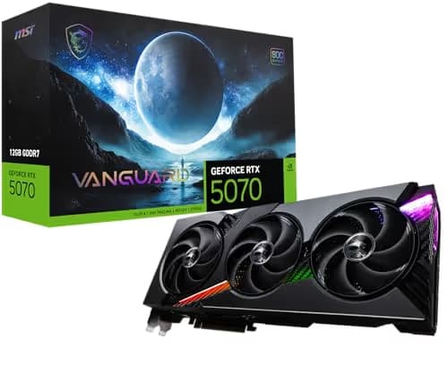 MSI GeForce RTX 5070 12G VANGUARD SOC GDDR7 image