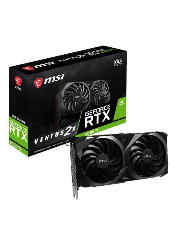 MSI GeForce RTX 3060 Ti VENTUS 2X OC 8GB GDDR6 Black / Silver main image