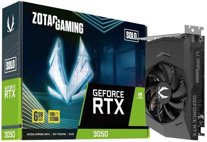 Zotac GeForce RTX 3050 6GB GAMING SOLO 6GB GDDR6 Black main image