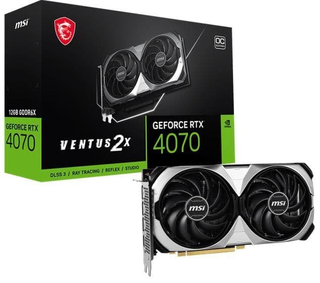 MSI VENTUS 2X OC GeForce RTX 4070 12 GB image