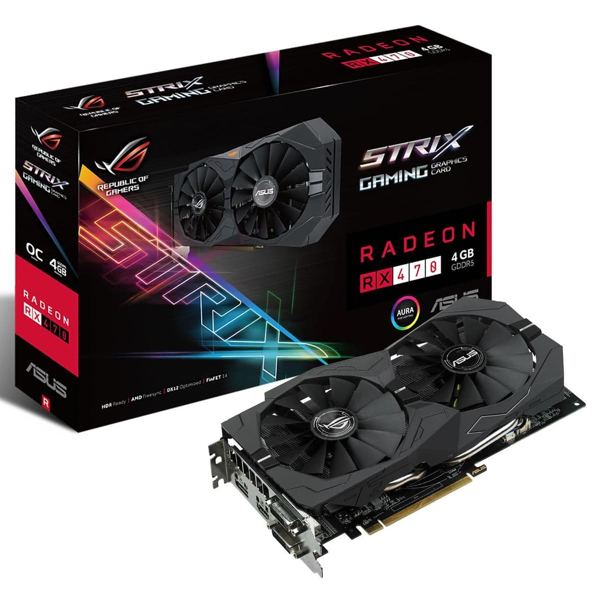 Asus STRIX Radeon RX 470 4GB GDDR5 Black image