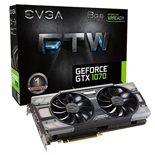 EVGA FTW GAMING ACX 3.0 GeForce GTX 1070 8GB GDDR5 Black / Gray image