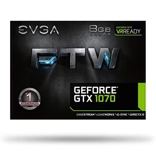 EVGA FTW GAMING ACX 3.0 GeForce GTX 1070 8GB GDDR5 Black / Gray image