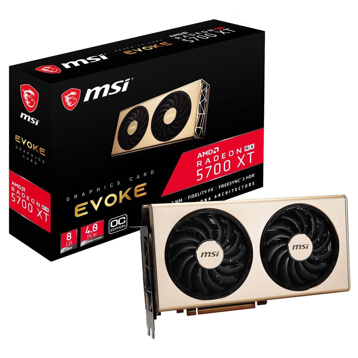 MSI Radeon RX 5700 XT EVOKE OC Gold 8GB GDDR6 main image