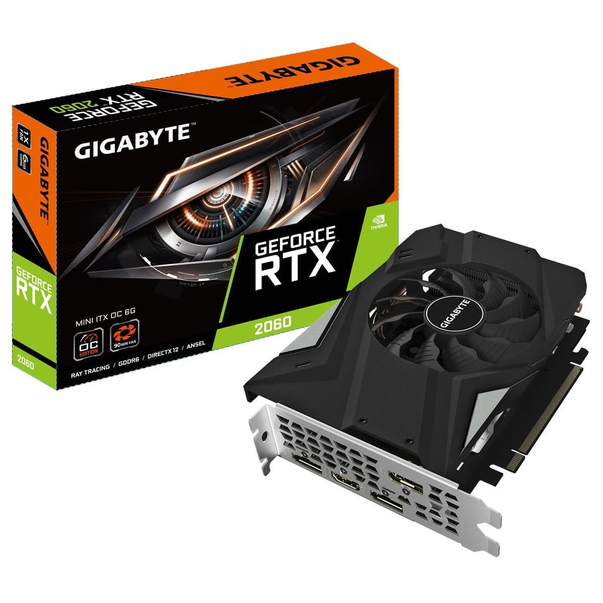 Gigabyte MINI ITX OC GeForce RTX 2060 6GB GDDR6 Black main image