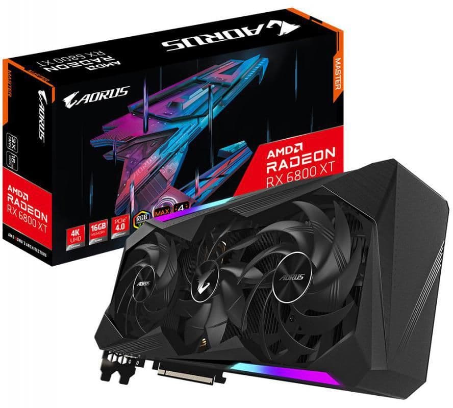 Gigabyte AORUS MASTER Radeon RX 6800 XT 16GB GDDR6 Black main image