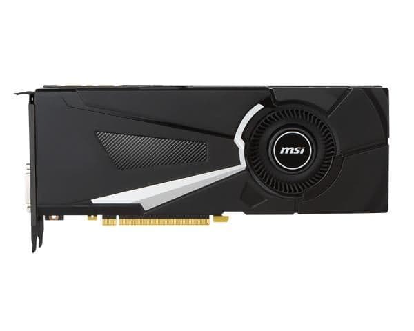 MSI GeForce GTX 1080 AERO 8GB GDDR5X Black / Silver image