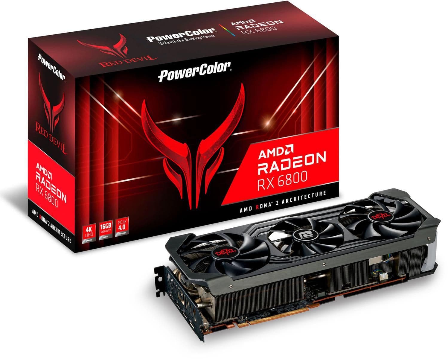 PowerColor Red Devil OC Radeon RX 6800 16GB GDDR6 Black image
