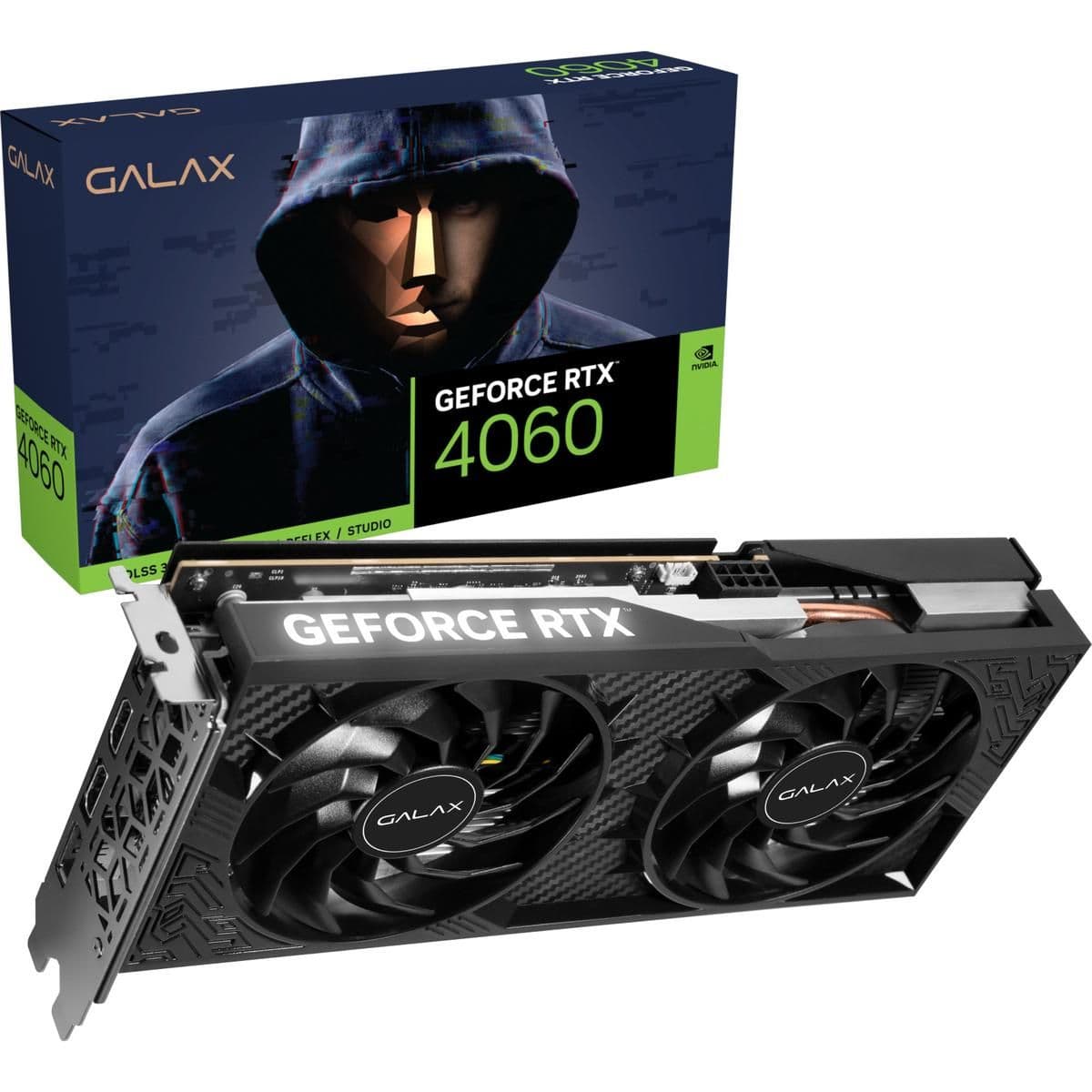 GALAX 1-Click OC 2X GeForce RTX 4060 8GB GDDR6 Black main image