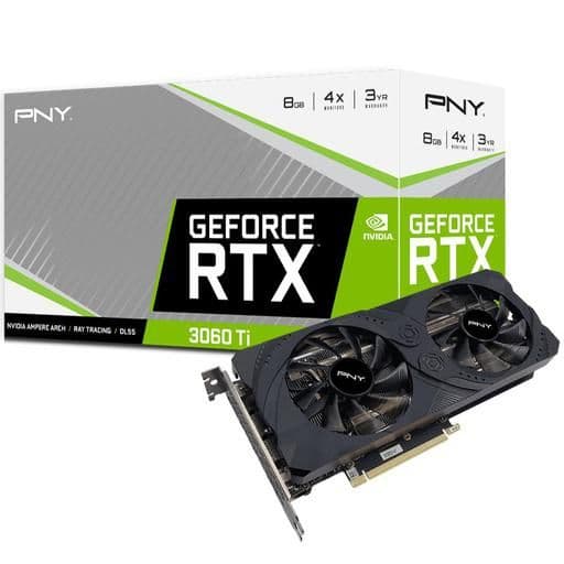 PNY UPRISING GeForce RTX 3060 Ti LHR 8GB GDDR6 Black main image