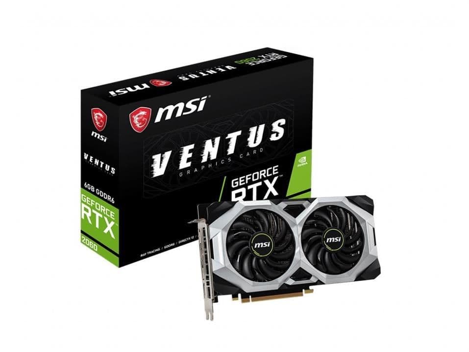 MSI VENTUS OC GeForce RTX 2060 6GB GDDR6 Silver / Black image