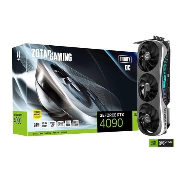 Zotac GAMING Trinity OC GeForce RTX 4090 24GB GDDR6X Black / Silver image