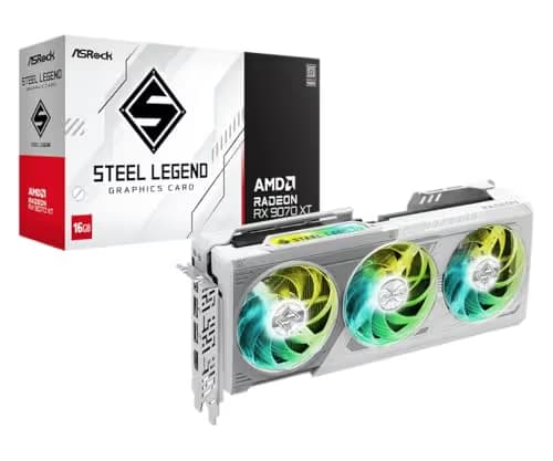 ASRock AMD Radeon RX 9070 XT Steel Legend 16GB GDDR6 main image