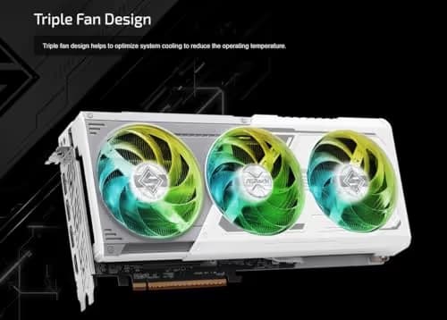 ASRock AMD Radeon RX 9070 XT Steel Legend 16GB GDDR6 image