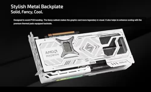 ASRock AMD Radeon RX 9070 XT Steel Legend 16GB GDDR6 image