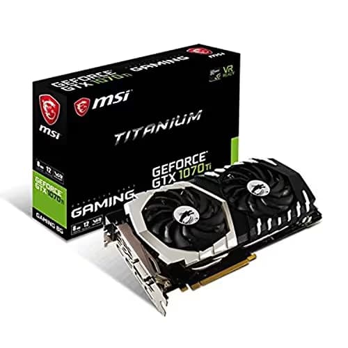 MSI TITANIUM GeForce GTX 1070 Ti 8GB GDDR5 Black / Silver image