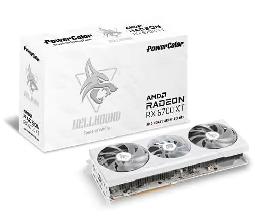 PowerColor Hellhound Spectral Radeon RX 6700 XT 12GB GDDR6 White image