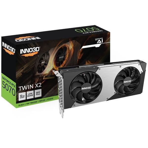 Inno3D GeForce RTX 5070 Twin X2 12GB GDDR7 Black / Silver main image