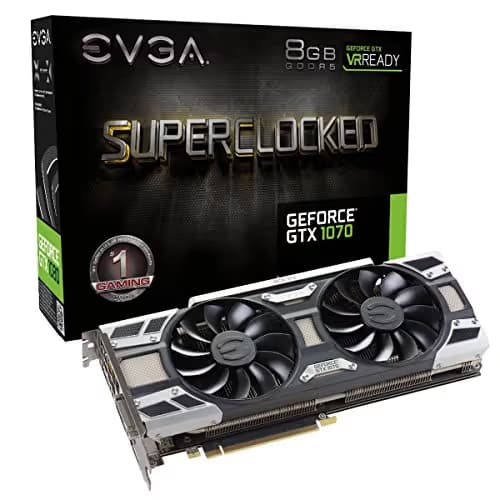 EVGA SC GAMING ACX 3.0 GeForce GTX 1070 8GB GDDR5 Black / Silver main image