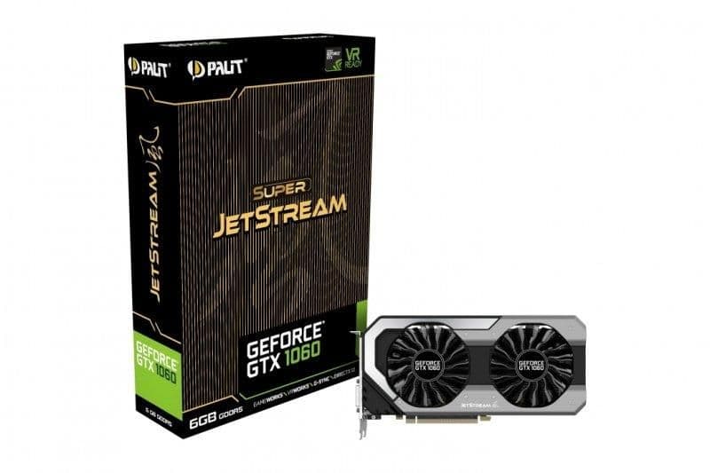 Palit Super JetStream GeForce GTX 1060 6GB GDDR5 Black / Silver main image