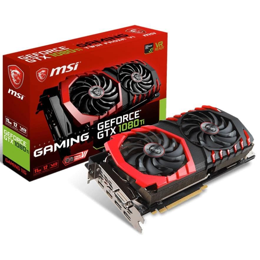 MSI GAMING Black / Red GeForce GTX 1080 Ti 11GB GDDR5X Black / Red main image